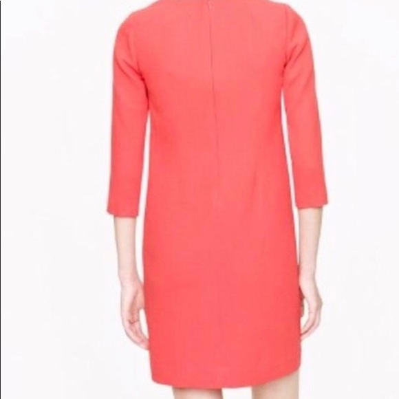 J Crew Guava Wool Crepe Dress - Picture 2 of 3